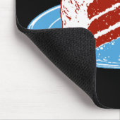 Roter Samt-Kuchen Mousepad (Ecke)