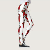 roter Samt schwarzer Weihnachtsmann Leggings (Rechts)