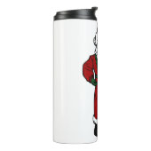 Roter Samt Thermosbecher (Nach links gedreht)