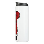 Roter Samt Thermosbecher (Nach rechts gedreht)