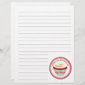 Roter Samtkuchen aus der Küche von ...Papier (Vorne/Hinten)