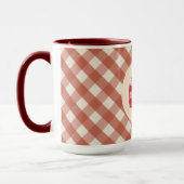 Roter Samtkuchen mit Erdbeer-Cream-Cheese Tasse (Links)