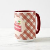 Roter Samtkuchen mit Erdbeer-Cream-Cheese Tasse (VorderseiteRechts)