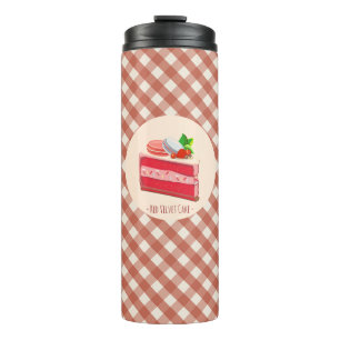 Roter Samtkuchen mit Erdbeer-Frischkäse Thermosbecher