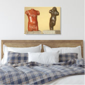 Roter Sandstein männlicher Torso und Grausandstein Leinwanddruck (Insitu (Schlafzimmer))