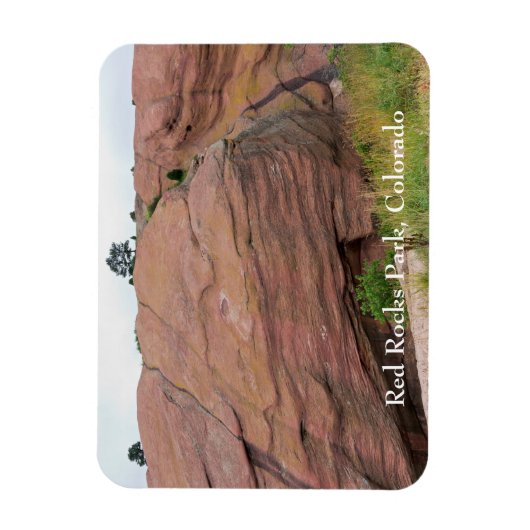 Roter Sandstein Monolith Magnet (Vertikal)