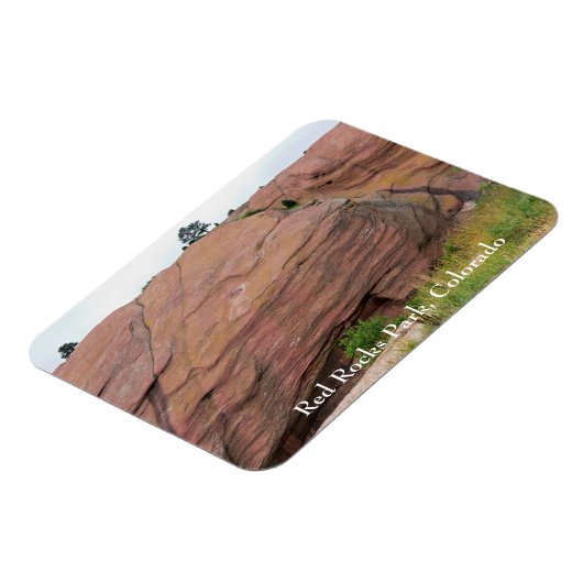 Roter Sandstein Monolith Magnet (Linke Seite)