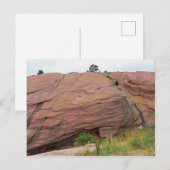 Roter Sandstein Monolith Postkarte (Vorne/Hinten)