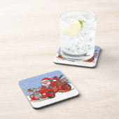 Roter Sankt-Feuer-LKW-Untersetzer 6 Satz Getränkeuntersetzer (Rechte Seite)