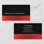 Roter Satin • Elegante Visitenkarte (Vorne/Hinten)