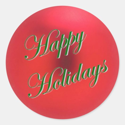 Roter Satin-Ornament-Sticker Runder Aufkleber (Vorderseite)