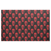 Roter Schädel Gothic Halloween Stoff (Fat Quarter (45,7 x 55,9 cm))