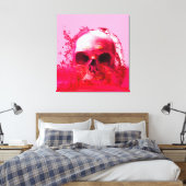 Roter Schädel im Wasser Leinwanddruck (Insitu (Schlafzimmer))