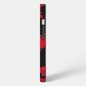 Roter Schädel iPhone Hülle (Linke Seite)