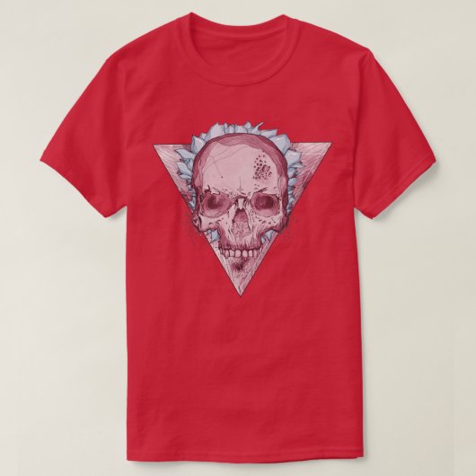 Roter Schädel T-Shirt (Design vorne)