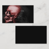 Roter Schädel Visitenkarte (Vorne/Hinten)