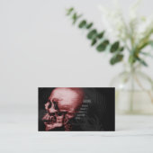 Roter Schädel Visitenkarte (Stehend Vorderseite)