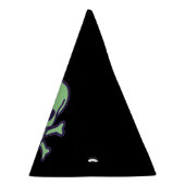 Roter Schädelhüte aus schwarzem Party Partyhütchen (Rechts)