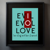 Roter Schalter des Teufels Ausschalten Poster