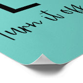 Roter Schalter des Teufels Ausschalten Poster (Ecke)