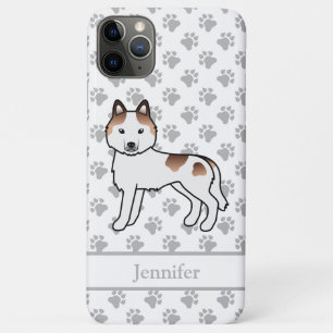 Roter Schecken-Sibirischer Husky-Cartoon-Hund & Na Case-Mate iPhone Hülle