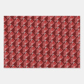 Roter Scheunenhof und Silo-Brauch Weihnachten Geschenkpapier Set (Vorderseite 3)