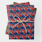 Roter Scheunenhof und Silo-Brauch Weihnachten Geschenkpapier Set (Beispiel)