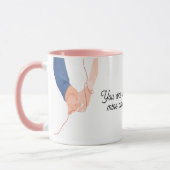 Roter Schicksalsgedanke - Seelenverwandte Liebe Tasse (Links)