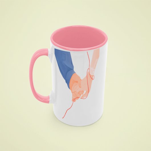 Roter Schicksalsgedanke - Seelenverwandte Liebe Tasse