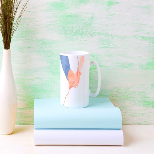 Roter Schicksalsgedanke - Seelenverwandte Liebe Zweifarbige Tasse