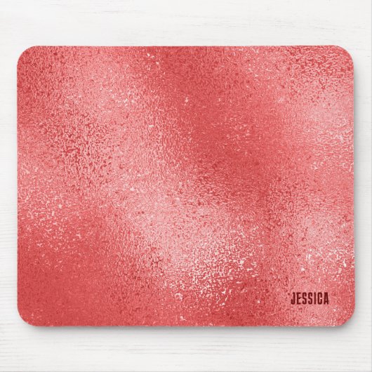 Roter, schimmernder abstrakter Hintergrund Mousepad (Vorne)