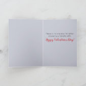 Roter Schirm in Paris - Valentines Feiertagskarte (Innenseite)