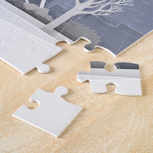 Roter Schirm in Paris - Valentines Puzzle (Seite)