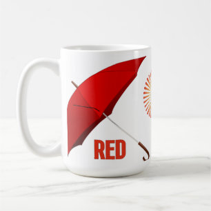 Roter Schirm Kaffeetasse