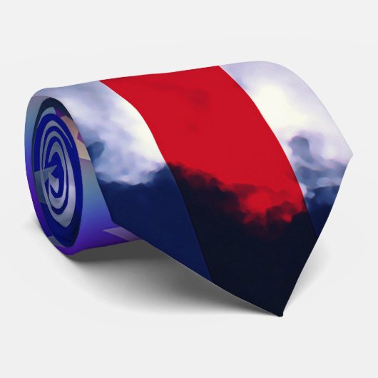 Roter Schirm Krawatte (Gerollt)