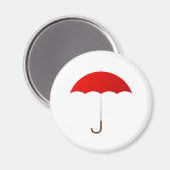 Roter Schirm Magnet (Vorderseite/Rückseite)