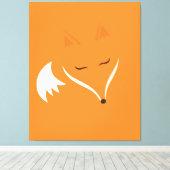 Roter Schlaffuchs Leinwanddruck (Insitu (Holzboden))