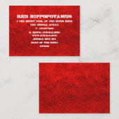 Roter Schlamm Visitenkarte (Vorne/Hinten)