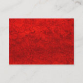 Roter Schlamm Visitenkarte (Rückseite)