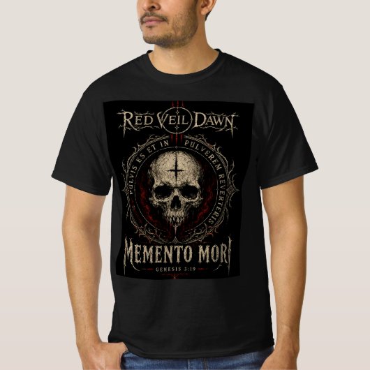 ROTER SCHLEIER DAWN - Momento Mori T-Shirt (Vorderseite)