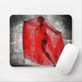 Roter Schleier Mousepad (Mit Mouse)
