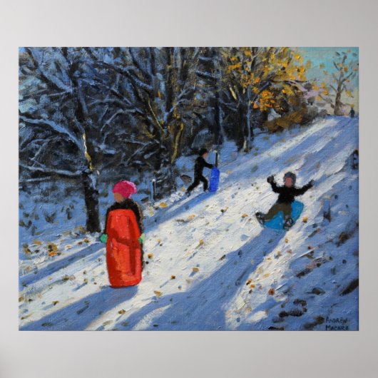 Roter Schlitten Allestree Park Derby. 2014 Poster (Vorne)