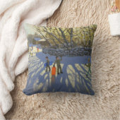 Roter Schlitten Monyash Derbyshire Kissen (Decke)