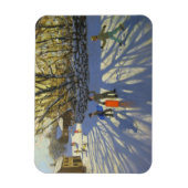 Roter Schlitten Monyash Derbyshire Magnet (Vertikal)