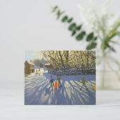 Roter Schlitten Monyash Derbyshire Postkarte (Stehend Vorderseite)