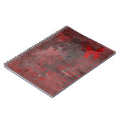 ROTER SCHMETTERLING AUF RAKU NOTIZBLOCK (Linke Seite)