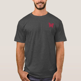 Roter Schmetterling-Emblem | Blossom Basics T-Shir T-Shirt