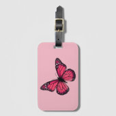 Roter Schmetterling Gepäckanhänger (Vorderseite Vertikal)
