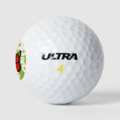 Roter Schmetterling Golfball (Logo)