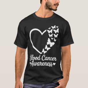 Roter Schmetterling Herz Blut Krebs-Bewusstseinsmo T-Shirt